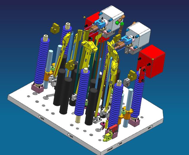 Design drawing of ejection part die